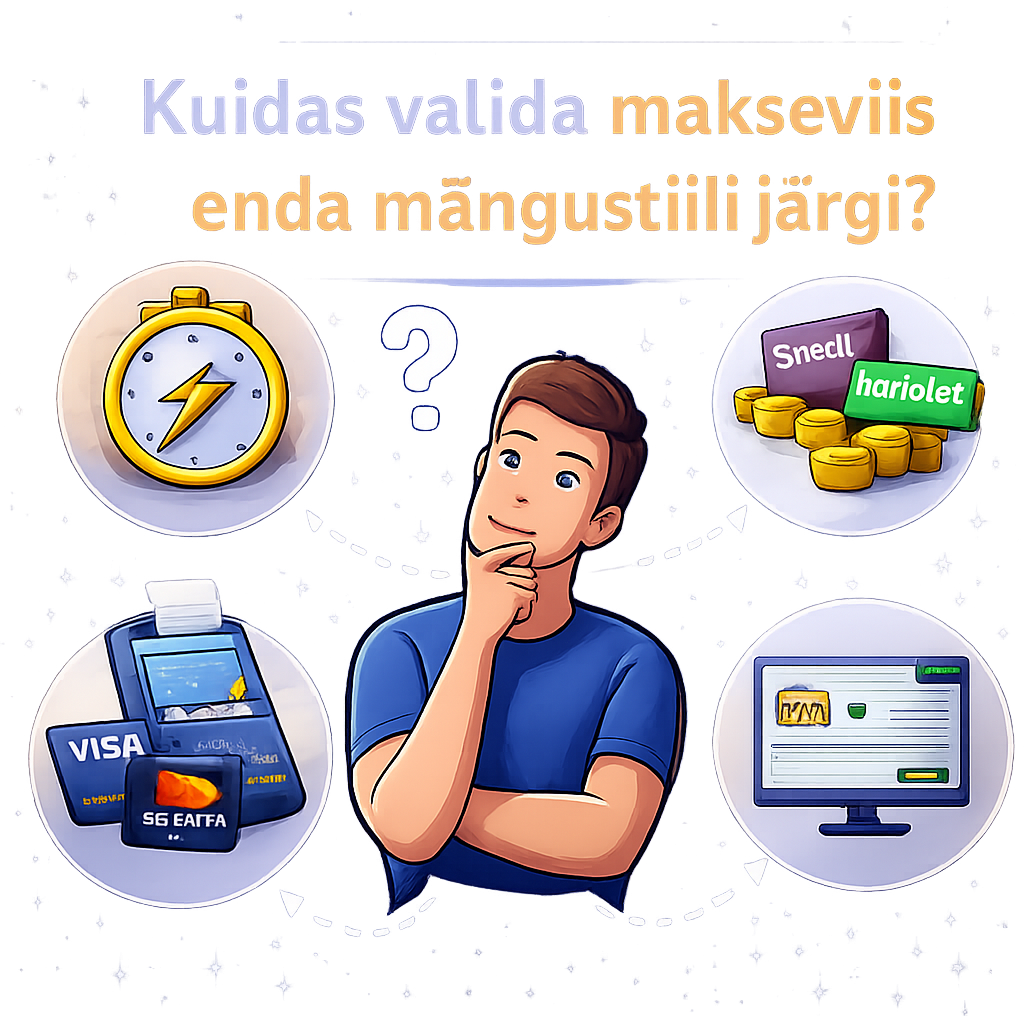 Kuidas valida makseviis enda mängustiili järgi?